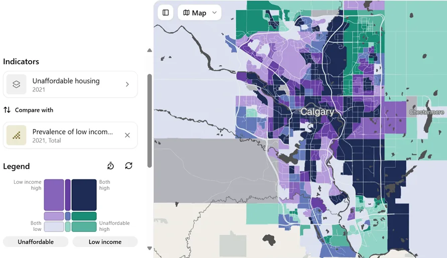 Calgary Housing Affordability Mapping